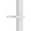 vidaXL Porte int&eacute;rieure 83x201,5 cm Blanc Verre ESG et aluminium