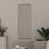 vidaXL Store de Fen&ecirc;tre avec des rideaux Blanc Aluminium