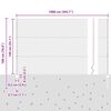 vidaXL Cl&ocirc;ture avec poteau Vert 1,4 x 10 m Acier et PVC