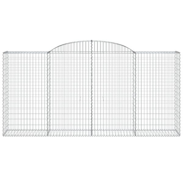 vidaXL Paniers &agrave; gabions arqu&eacute;s 13 pcs 300x50x140/160 cm fer galvanis&eacute;