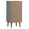 vidaXL Commode MOLDE Gris 40x35x82 cm Bois de pin massif