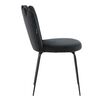 Venture Home Chaises &agrave; manger lot de 2 Limhamn velours noir