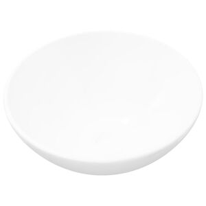 vidaXL Lavabo de salle de bain C&eacute;ramique Rond Blanc