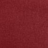 vidaXL Chaises &agrave; manger lot de 2 rouge bordeaux tissu