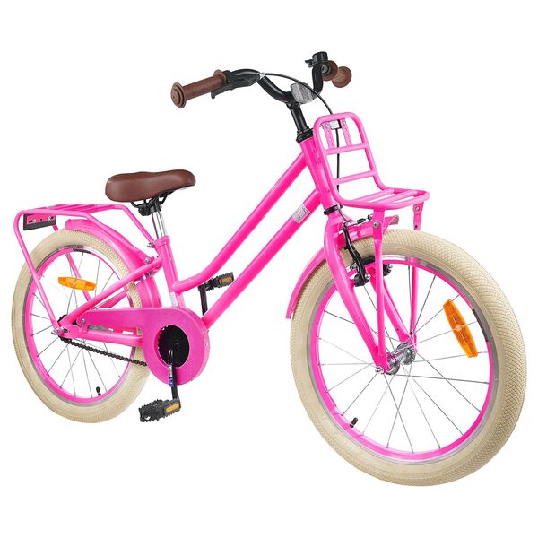 vidaXL V&eacute;lo pour Enfants 18 Pouces pour les 5-7 ans Rose fonc&eacute;