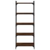 vidaXL Biblioth&egrave;que 5 niveaux ch&ecirc;ne marron 60x30x154cm bois ing&eacute;nierie