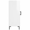 vidaXL Buffet Blanc brillant 34,5x34x90 cm Bois d'ing&eacute;nierie