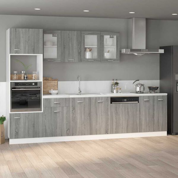 vidaXL Meuble bas "Lyon" Gris Sonoma 60 x 46 x 81,5 cm Bois d'ing&eacute;nierie