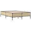 vidaXL Cadre de lit sans matelas ch&ecirc;ne sonoma 150x200 cm