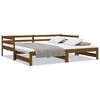 vidaXL Lit coulissant sans matelas marron miel 90x190 cm