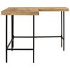 vidaXL Bureau 165x110x77 cm bois massif de manguier et fer
