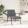 vidaXL fauteuil Gris fonc&eacute; 59 x 75 x 78 cm tissu