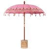vidaXL Parasol balinais avec base Rose &Oslash; 210-220 cm