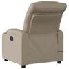 vidaXL Fauteuil de massage inclinable &eacute;lectrique cappuccino similicuir
