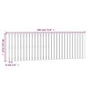 vidaXL T&ecirc;te de lit murale Blanc 185x3x60 cm Bois massif de pin
