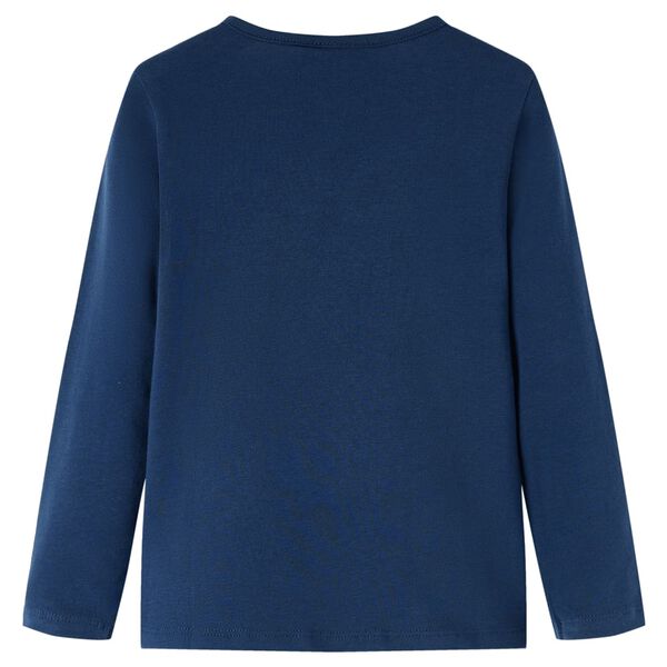 T-shirt enfants &agrave; manches longues bleu marine 116