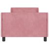 vidaXL Cadre de lit pour enfants avec t&ecirc;te de lit Rose 80 x 200 cm