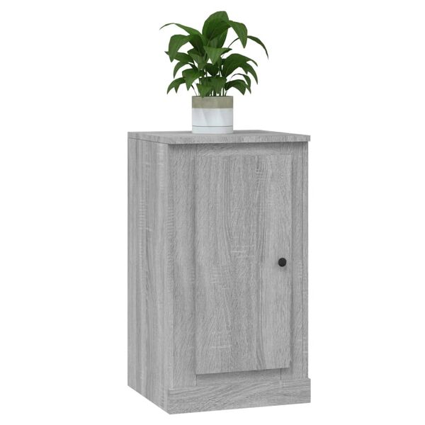 vidaXL Buffet sonoma gris 37,5x35,5x67,5 cm bois d'ing&eacute;nierie