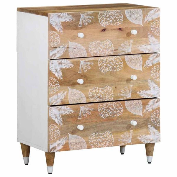 vidaXL Buffets 2 pcs 60x33,5x75 cm bois de manguier massif