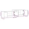 vidaXL Meuble TV Noir 158,5x36x45 cm Bois d'ing&eacute;nierie