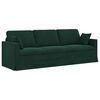 vidaXL Ensemble de Canap&eacute;s 2 pcs Vert fonc&eacute; 228 x 78 x 80 cm Velours
