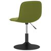 vidaXL Chaises pivotantes &agrave; manger lot de 2 vert clair velours