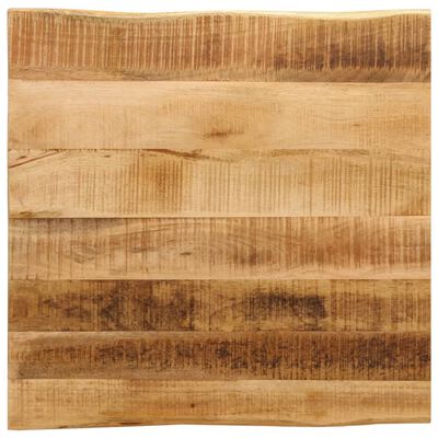 vidaXL Dessus de table bord vivant 60x60x2,5 cm bois de manguier brut