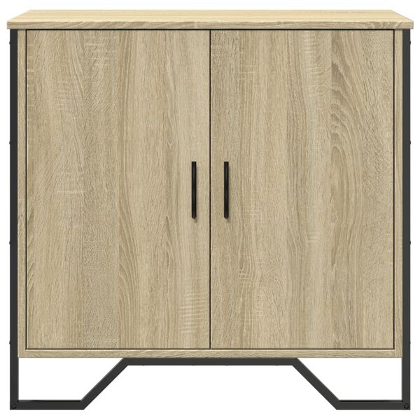 vidaXL Buffet ch&ecirc;ne sonoma 78x35,5x74,5 cm bois d'ing&eacute;nierie