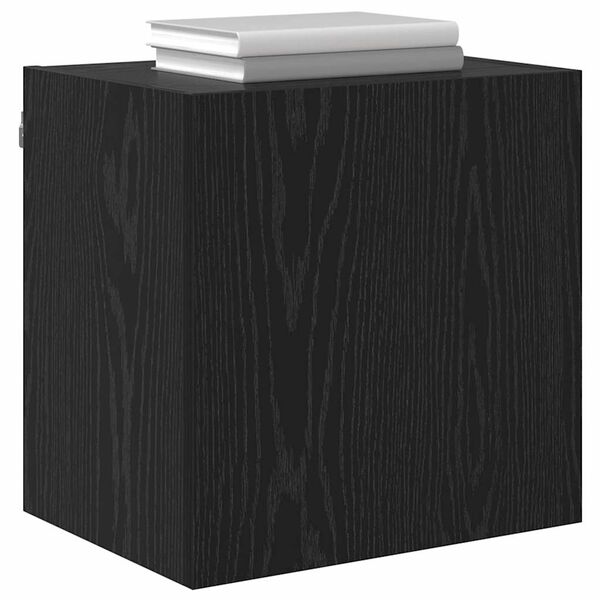 vidaXL Meubles TV muraux Montage mural 2 pcs Ch&ecirc;ne noir 40,5x30x40cm