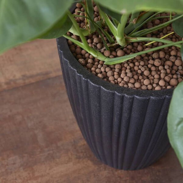 Capi Pot &agrave; fleurs Urban Tube conique 40x40 cm noir KBLT801