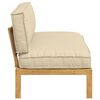 vidaXL Ensemble de Canap&eacute;s Beige 120 x 80 x 69 cm Bois d'Acacia Massif