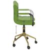 vidaXL Chaises pivotantes &agrave; manger lot de 4 vert clair velours