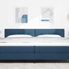 vidaXL T&ecirc;te de lit LED avec des lumi&egrave;res &agrave; LED Bleu 200 cm Polyester