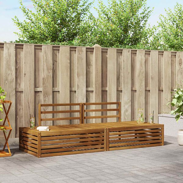 vidaXL Ensemble de canap&eacute;s d'ext&eacute;rieur 2 Pi&egrave;ce Naturel