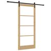 vidaXL Porte coulissante ORKDAL Naturel et Noir 93 x 211 cm