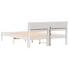 vidaXL Cadre de lit avec t&ecirc;te de lit Blanc 140 x 190 cm Pin massif