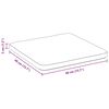 vidaXL Coussins de si&egrave;ge 4 pcs Gris clair 40 x 40 x 3 cm tissu