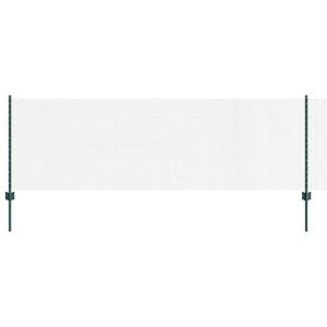 vidaXL Cl&ocirc;ture en fil soud&eacute; avec poteaux 10 x 0,8 m Vert Maille