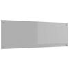 vidaXL Cr&eacute;dence de cuisine Gris clair 120 x 40 cm verre tremp&eacute;