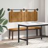 vidaXL T&ecirc;te de lit suspendue Marron 150 x 55 x 5 cm Velours