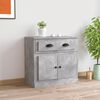 vidaXL Buffet gris béton 70x35,5x67,5 cm bois d'ingénierie