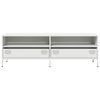 vidaXL Meuble TV blanc 135x39x43,5 cm acier lamin&eacute; &agrave; froid