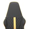 vidaXL Chaise de jeu Noir et dor&eacute; Similicuir