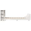 vidaXL Cadre de lit sans matelas blanc 100x200 cm bois de pin massif