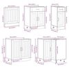 vidaXL Ensemble d'armoires de cuisine 11 pcs Lucca bois d'ing&eacute;nierie