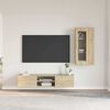 vidaXL Ensemble meuble TV FLORIN Ch&ecirc;ne Sonoma Bois d'ing&eacute;nierie