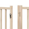 vidaXL Barri&egrave;re pour chien porte pliable 12 panneaux bois de peuplier