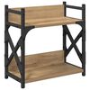 vidaXL Support d'imprimante Ch&ecirc;ne artisanal 40 x 20 x 40 cm