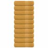vidaXL Essuie-mains FROGN 10 pcs dor&eacute; 50x100 cm 360 g/m&sup2;