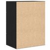 vidaXL Buffet avec tiroir Ch&ecirc;ne noir 60 x 39 x 80 cm Bois d'ing&eacute;nierie